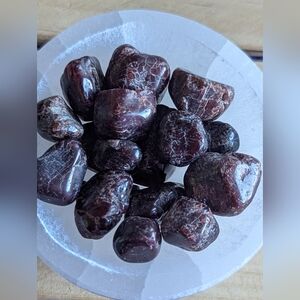 ❤️✨Raw Garnet Crystal Bowl ❤️ Base & Heart Chakra Energy rough gemstone Rocks